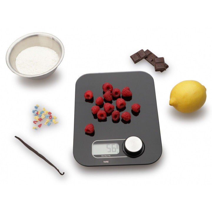 Kuchyňská váha ECO PRO černá - bezbateriová