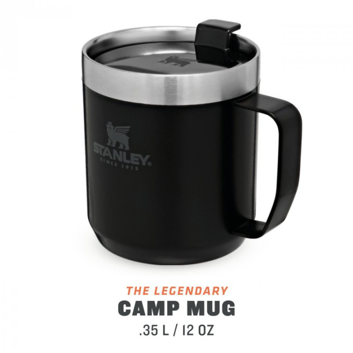 Termohrnek STANLEY Camp mug 350ml černý mat