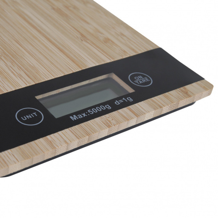Digitální váha bambus - do 5 kg