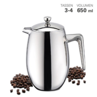 Kafetiéra french press termo 0,65L lesk nerez