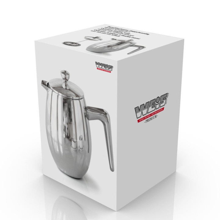 Kafetiéra french press termo 0,65L lesk nerez