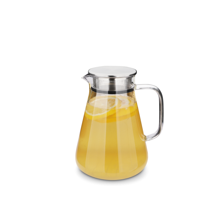 Borosilikátová skleněná konvice s filtrem ve víčku 1,2 l