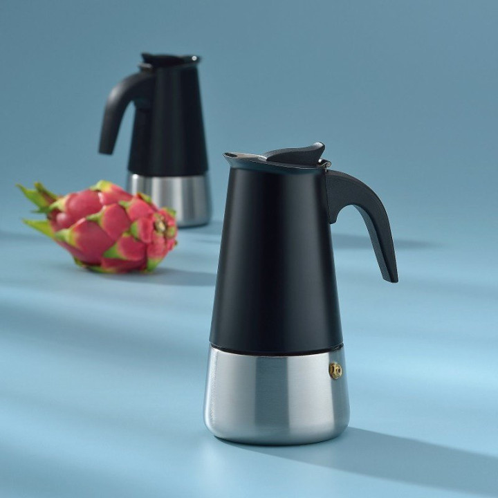 Konvice KELA na espresso Ferrara nerez černá, 300 ml