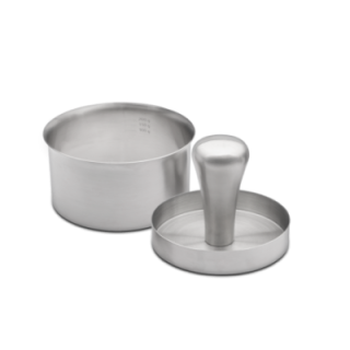 Lis na burgery z nerezové oceli, dvoudílný