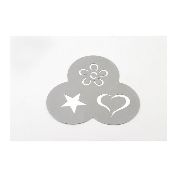 Šablona pro posypání kakaem