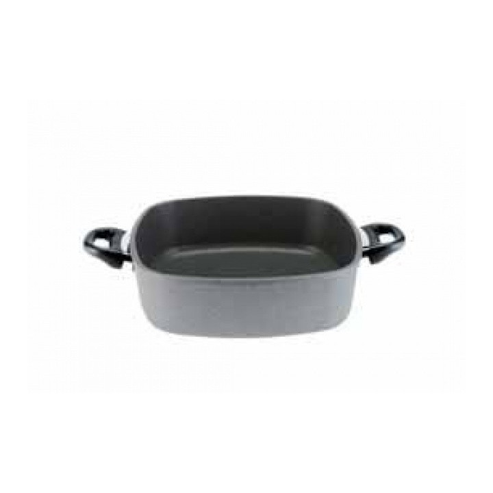 Indukční hranatá pánev SKK 28x28/8 cm včetně poklice