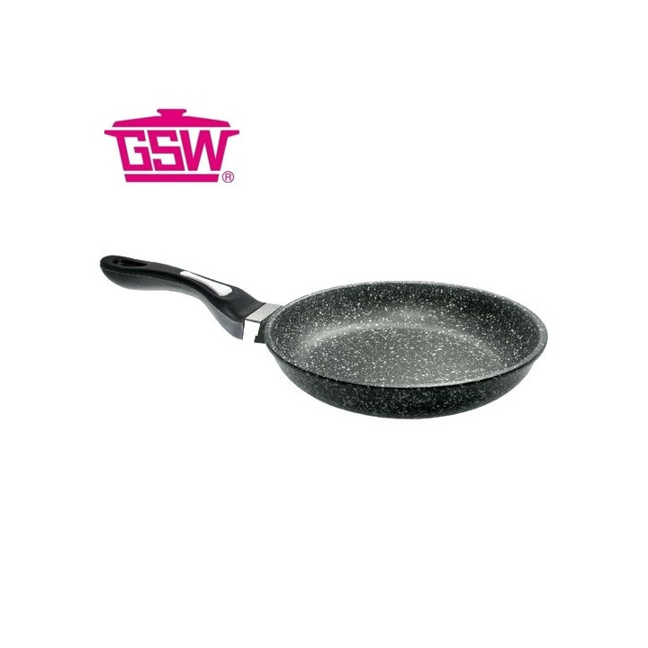 Nízká pánev z litého hliníku Titanium Granit 24 cm