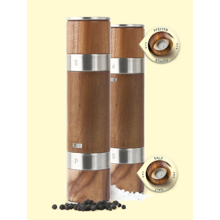 Mlýnek na pepř a sůl oboustranný DUOMILL 21cm