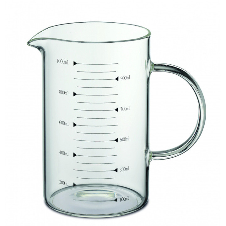 Skleněná odměrná nádoba 1 L