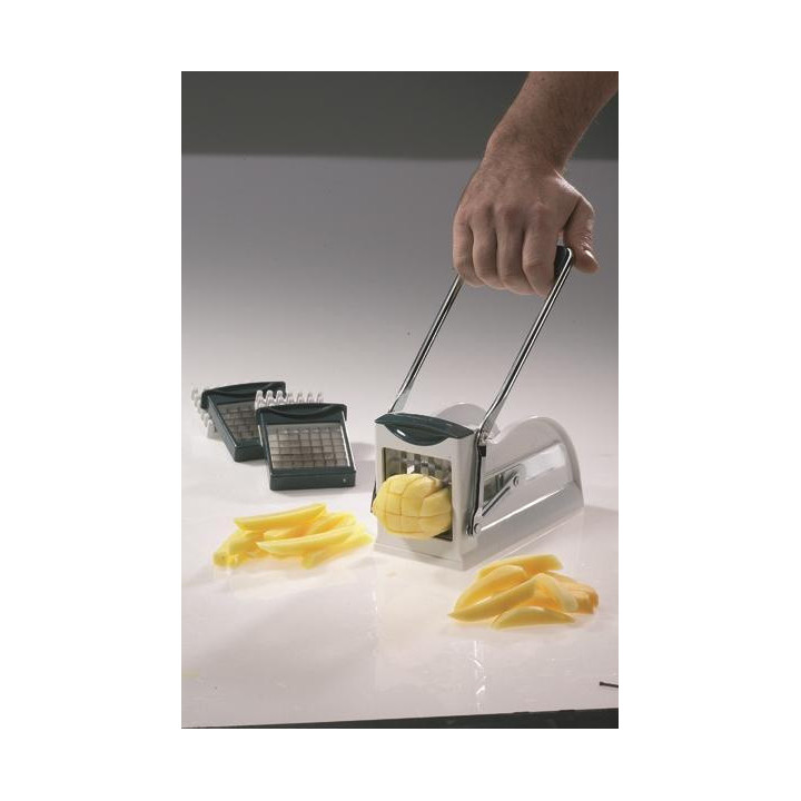 Kráječ na hranolky plastový s nerezovými čepelemi