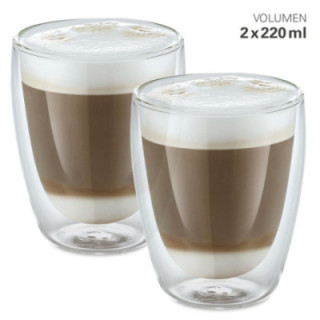 Dvoustěnná sklenice 220 ml set 2ks