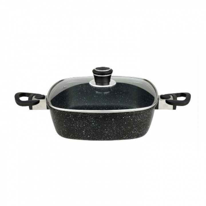 Pánev s poklicí Titanium Granit CLIPSO 28x28 cm