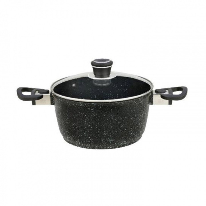 Hrnec s poklicí Titanium Granit CLIPSO 24cm