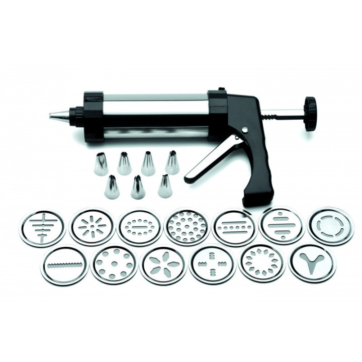 Pistole s nástavci na sušenky a polevu - set