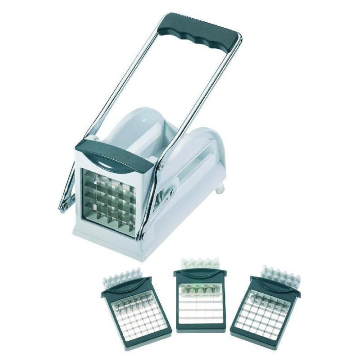 Kráječ na hranolky plastový s nerezovými čepelemi